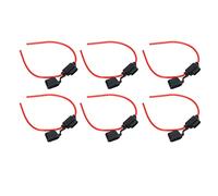 MasYosh Porta del Fusibile in 10SET Resistenza di Fusione del Cablaggio ESILE Porta Fusibile Impermeabile con Fusibile (12awg, 30a)