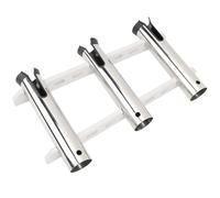 MasYosh Portacanna Pesca in Acciaio Inossidabile, Telaio Robusto in Ghisa a 3 Tubi con Installazione a Incasso, per Barca Pesca Yacht Marino