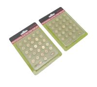 MasYosh Punta per Bruciare Lettere in Ottone, Set di Incisioni da 56 Pezzi | Materiale in ottone resistente, compatibile con saldatori, lavorazione su legno, pelle e carta