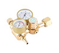 MasYosh Regolatore di CO2 Argon, Doppio Manometro Ad Alta Definizione da 0 a 4500 PSI con Manopola di Regolazione e Scarico Sicuro della Pressione, per Applicazioni di Saldatura a Gas