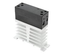 MasYosh Relè a Stato Solido Berm 60A Modulo di a Arrugginito con Dissipatore di Calore 70-280VAC Ingresso 24-480VAC