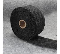 MasYosh Rotolo di Avvolgimento Termico di Scarico Nastro Isolante Acustico per Tubi di Scarico Ad Alta Temperatura per Moto (Nera)