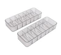 MasYosh Scatola Trasparente per la Gestione dei Cavi con 7 Scomparti | Materiale acrilico resistente, design trasparente, 20 fascette incluse, ideale per ufficio, casa o classe