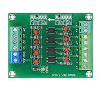 MasYosh Scheda di Isolamento OptoCouperpler, Modulo di Convertitore di Tensione di Tensione PLC 24 V a 5 V Canale 4 con Materiale PCB di Alta qualità, per L'isolamento del Segnale e la
