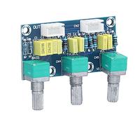 MasYosh Scheda di Tono, Controllo del Volume Passivo con Regolazione degli Acuti e dei Bassi per Altoparlanti Fai - -te, 2 XH2 54 3P Socket