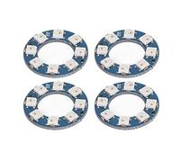 MasYosh Scheda Lampada Ad Anello LED da 4 Pezzi, Modulo Luce a Colori con Chip RGB WS2812 5050 da 8 Pezzi con Porta Digitale, per Video Decorazione Interna Ed Esterna a LED