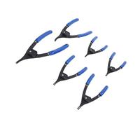 MasYosh Set di 6 Pinze per Anelli Elastici, Pinze per Anelli di Sicurezza Interni Esterni Regolabili per Carichi Pesanti in Metallo con Design a Punta Fissa, per Manutenzione