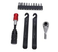 MasYosh Set di Chiavi a Cricchetto per Ciclismo, Leve per Pneumatici Multiuso e Strumento Combinato con Design a Sgancio Rapido per Uso Domestico Professionale e in Movimento