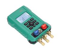 MasYosh Set di Indicatore del Collettore Digitale, Misurazione del Refrigerante a Doppio Canale con Avvertimento Automatico a Pressione e Gancio Magnetico, per HVAC R134A R22 R410A