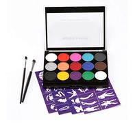 MasYosh Set per il Trucco Body Paint con 15 Colori e Pennelli (Colorato)