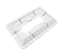 MasYosh Staffa Angolare per Tetto per Pannello Solare, Supporto in Plastica ABS Resistente Ai Raggi Senza Trapano per, Barca, con Flusso d'Aria Ad Altezza (Bianca)