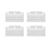 MasYosh Staffe a Z per Montaggio su Pannello Solare da 4 Pezzi, Struttura Resistente All'ossidazione in Lega di Alluminio con Design Pieghevole per Superfici Irregolari, per Rimorchi