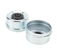 MasYosh Tappo Antipolvere Cuscinetto Asse Rimorchio 2 Pezzi Coperchio Grasso zincato in Lega di Acciaio 2,72 Pollici Diametro Esterno con Tappi in