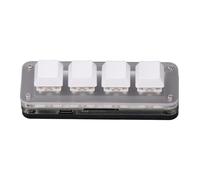 MasYosh Tastiera Tastiera Meccanica a 4 Tasti Controller Industriale Gioco di Gioco con RGB 5V 1A