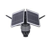 MasYosh Telecamera di Sicurezza Solare, Telecamera di Sorveglianza PTZ a 1080p Wireless con Visione Notturna a Colori e Chiacchiere a 2 Vie, per la Sicurezza Domestica con Batteria 9000 (Versione 4G