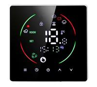 MasYosh Termostato WiFi, Termostato Intelligente Programmabile a Color Touch Screen con Telecomando App con Programmazione a 7 Giorni, per Ufficio Hotel Home AC 90-240V 16A
