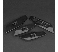 MasYosh Terssetto del Pannello Dell'interruttore della Finestra 4pcs, Decorazione D'interni in Fibra di Carbonio ABS con Fattura Fine, Semplice Installare, Adatto Alla Guida a Destra di