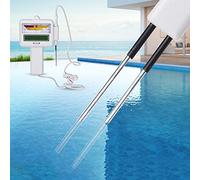 MasYosh Tester della qualità Dell'acqua Misuratore di Livello del Cloro Portatile Funzionamento Semplice per Piscina Spa Strumento per il Test Dell'acqua per Acquacoltura PVC Come Mostrato in 1 X