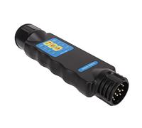 MasYosh Tester per Rimorchio a 13 Pin, Strumento Diagnostico a LED per Circuito di Cablaggio del Veicolo Trainante con Struttura in Plastica ABS e Rame, Nessuna Alimentazione Esterna