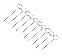 MasYosh Traliccio da Giardino in Metallo Supporto per Piante Durevole per Piccole Piante Set di 10 Tralicci Verdi da 25 Cm per Giardini Prati Terrazze Terrazzi