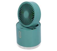 MasYosh Ventilatore Nebulizzante da Tavolo, Mini Ventilatore da Scrivania Pieghevole USB con Serbatoio 'acqua da 300 Ml, Batteria da 4000 MAh, Oscillazione Automatica a 90° pe