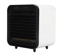MasYosh Ventilatore Nebulizzatore Portatile, Ricaricabile Tramite USB da 5000 MAh, con Serbatoio Dell'acqua da 200 Ml e Funzionamento Silenzioso, Ideale per Campeggio All'aperto e (Nero Bianco)