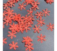 Masyrt 300 pezzi di coriandoli a forma di cuore in tessuto non tessuto misto rosso e bianco, confezione da 5 g, per creare un'atmosfera allegra (rosso)