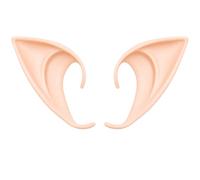 Masyrt Accessori per Cosplay in Maschera con Orecchie Elfo | Orecchie Fata, Orecchie Elfo Realistiche Morbide a Punta per Cosplay Halloween Natale Qualsiasi Festa a Tema (1 paio-corto)