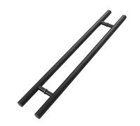 Masyrt Acciaio Inossidabile, Maniglia per Porta Nera, Resistente Alla Ruggine, Durevole per Interni Ed Esterni, con Viti a Esagono Incassato, Spinta per Porta Interna Esterna, Opaco