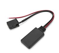 Masyrt Adattatore Bluetooth 5.0 aux in per Dal 2002 in Poi | Materiale ABS, Plug and Play, Cablaggio 12V, Filo Rosso Positivo, Filo Nero Negativo, Pulsante aux Richiesto