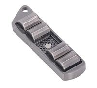Masyrt ADHS Push Slider Toy, Stress Relief Sensory Fidget Metal Slider Toy per paura, autismo, design ergonomico, aspetto dolce, adatto per impiegati, studenti, ecc. (argento)
