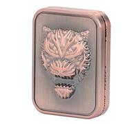 Masyrt Clic Slider Giocattolo Per Alleviare L'Ansia, Autismo Fidget Metallo Push Slider per Viaggi, Lavoro, Casa, All'aperto, Portatile, Inciso, Antistress - Giocattoli (Lilla Bronzo)