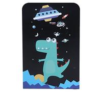 Masyrt Confezione da 2 Fermalibri, Libreria da Scrivania con personalità Creativa, con Guarnizioni Antiscivolo per la Biblioteca Scolastica Dell'home Office (Stampa 1 dinosauro)