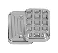 Masyrt Cursore aptico magnetico per alleviare lo stress, giocattolo per ADHD, autismo, ansia, con tasca, agitazione in metallo per casa, ufficio, viaggi, piccole dimensioni, 6 magneti (argento)