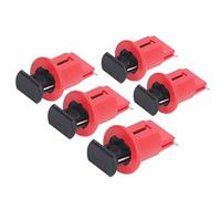 Masyrt Dispositivo di blocco dell'interruttore, 5 pezzi, perno di blocco dell'interruttore elettrico rivolto verso l'esterno, chiusura in miniatura, con forte alloggiamento in nylon, adatto per