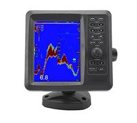Masyrt Ecoscandaglio digitale con display LCD TFT a colori da 7 pollici, impermeabile IPX7, rilevatore di pesce portatile ad alte prestazioni per navi marine con conversione di portata fino a 1000
