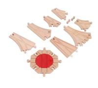 Masyrt Ferrovia in legno per piccoli cervi edilizia contanti giocattoli educativi fai da te -Legni - Linea ferroviaria Expansion Pack (Pack c)