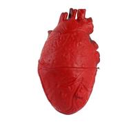Masyrt FINUTO CARRITÀ UMANO LATOX, Bloody Realistic Heart Halloween Decoration Prop, Halloween Falt Heart Prop, Articolo Horror del Cuore Artificiale Bloody Horror Props per le (Rosso)