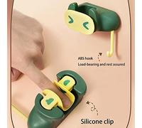 Masyrt Gancio per Scopa, Asta di Supporto Girevole Multifunzionale, Facile da Usare, Design Antiscivolo, per Adesivo Verticale Salvaspazio per Bagno, Pratico Ovunque