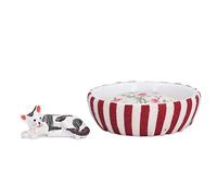 Masyrt Gatto in miniatura per casa delle bambole, modello di cane, giocattolo fai da te in legno per 1/12, accessori decorativi, miglioramento dell'immaginazione e della creatività, mobili (#2)
