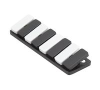 Masyrt Giocattoli per pianoforte in metallo, per alleviare l'ansia e lo stress, giocattolo ADHD, giocattolo portatile per ufficio, viaggi, scuola e metropolitana (nero)