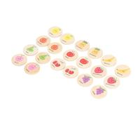 Masyrt Gioco di memoria in legno, giocattolo educativo per bambini, apprendimento precoce per bambini, con forme, modelli e colori, per abilità di osservazione e soluzione enigmatica (tipo 3)