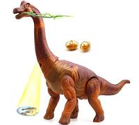 Masyrt Grande Giocattolo di Figura di Tyrannosaurus Rex, Camminata di Dinosauro, Ruggito, Posa di Uova, con Lampada da Proiettore e Testa e Coda Staccabili, Modello di Dinosauro per
