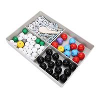 Masyrt Kit Modello Molecolare 54 Pezzi, Modello in Scala con Struttura Atomica, Sfera e Bastoncino per Insegnare Chimica Organica, Metano, Etano, Amminoacidi, Uso di Laboratorio