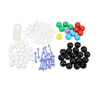Masyrt Kit Modello Molecolare, Plastica Ecologica per L'insegnamento della Chimica Organica, con Palline Colorate e Chiavi per Uso in Laboratorio