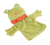 Masyrt Marionette di Natale per bambola a mano in morbido peluche, in cotone PP, simpatico giocattolo di peluche per l'interazione genitore-figlio (rana)