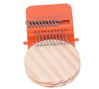 Masyrt Mini Machine con 10 ganci per la casa, 6,5 cm, in legno per lavori artigianali, tessitura, strumento ideale per la riparazione di vestiti (arancione)
