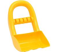 Masyrt Pala da Neve per Bambini con Design in Plastica Rinforzata, Strumento Sicuro per Rimuovere la Neve Gialla per Giochi Invernali All'aperto, Costruzione di Pupazzi di, Lotta (Gialla)