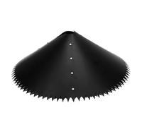 Masyrt Pareti sonore a prova di scoiattolo, scoiattolo, con punte per palo per uccelli, 3 pezzi, protezione circolante, resistente alle intemperie, nero, PVC + metallo, ca. 255,00 G/8,99 once