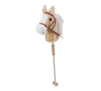 Masyrt Peluche a forma di testa di cavallo, con suono realistico, aste in legno stabili e ruote lisce per bambini, uso durevole (giallo)